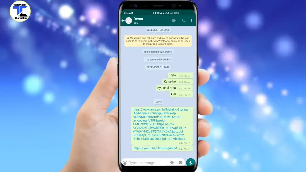 Copy the TeraBox share link to play in browser without app